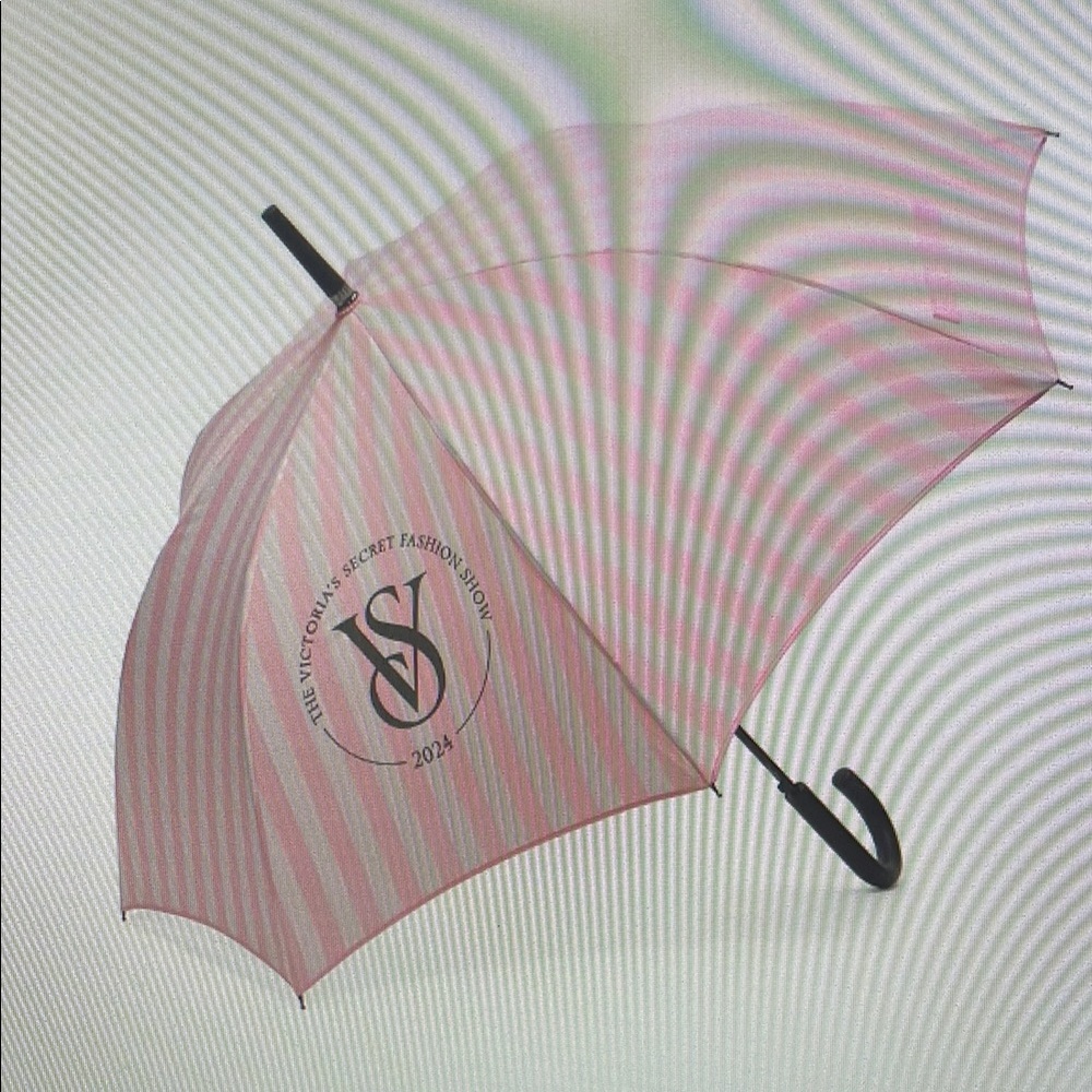 Pink and Black Umbrella with Traditional Frame